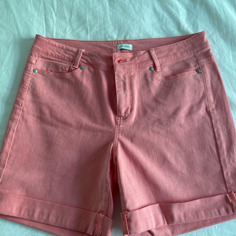 Pink Denim Shorts
